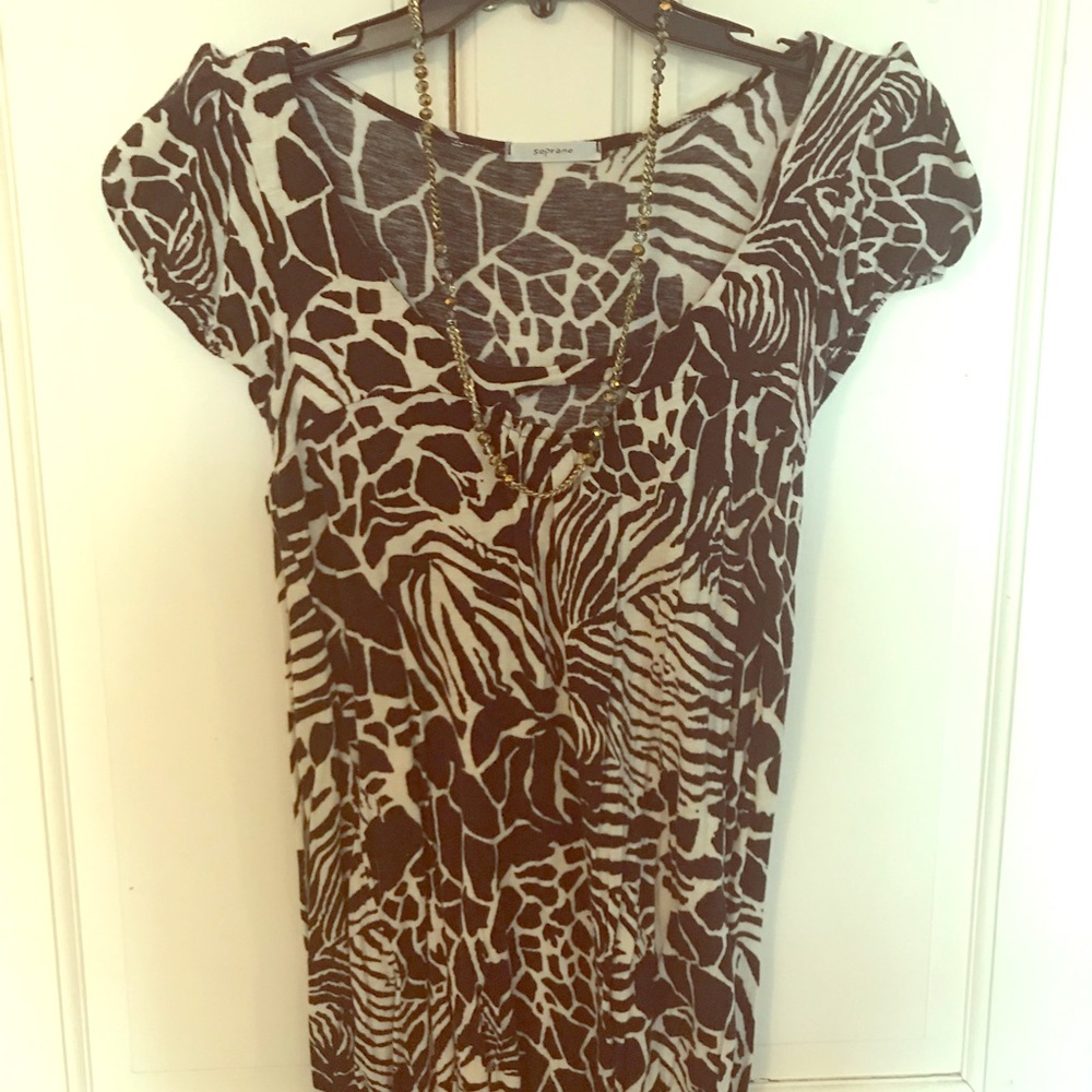 Animal print blouse